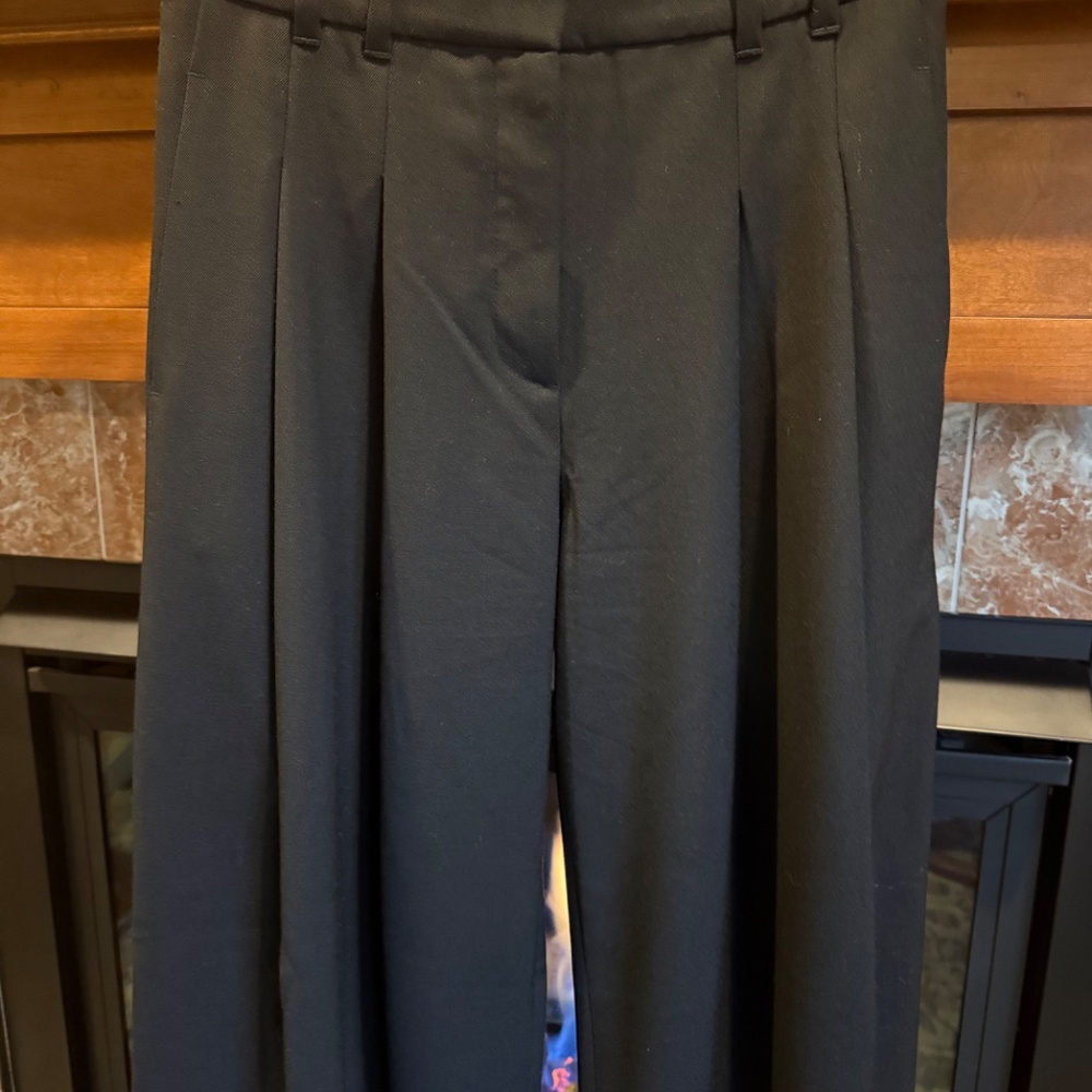 ME+EM, Black, Wide Leg, Wool Blend, Pants, Size 2/4  (Sz 4 alter waist to sz 2) - Picture 8 of 15
